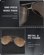 Zeelool Men's Sunglasses Aviator Style Polarized UV Protection - Image 6
