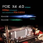 GLOTRENDS M.2 PCIe NVMe 4.0/3.0 Adapter with 0.12-Inch-Thick M.2 Heatsink - Image 2