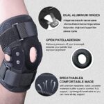 Hinged Knee Brace, Adjustable Knee Support Wrap for Men & Women - Image 3