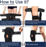 Hinged Knee Brace, Adjustable Knee Support Wrap for Men & Women - Image 11
