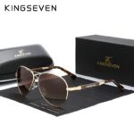 Kingseven Quality Titanium Alloy Men - Women Pilot Polarized Sunglasses