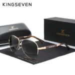 Kingseven Quality Titanium Alloy Men - Women Pilot Polarized Sunglasses - Image 10