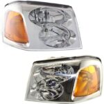 2002-2009 GMC Envoy Headlight Halogen Set Driver and Passenger Side